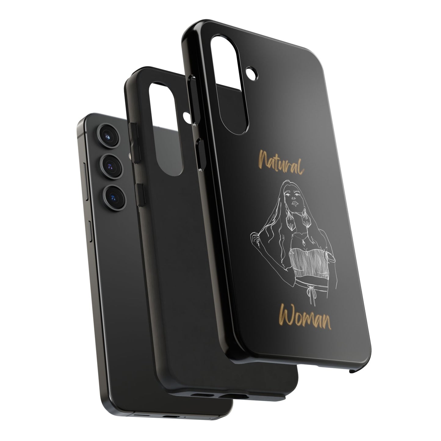 Natural Woman Thinking (WL)Tough Phone Cases BLACK