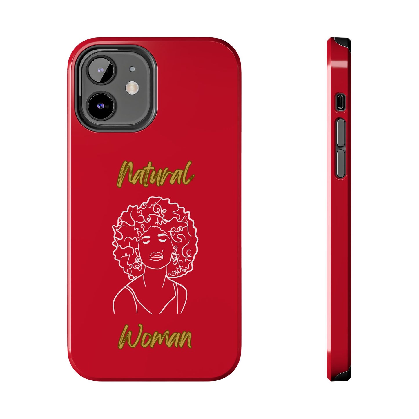 Natural Woman All About Me (WL)Tough Phone Cases DARK RED