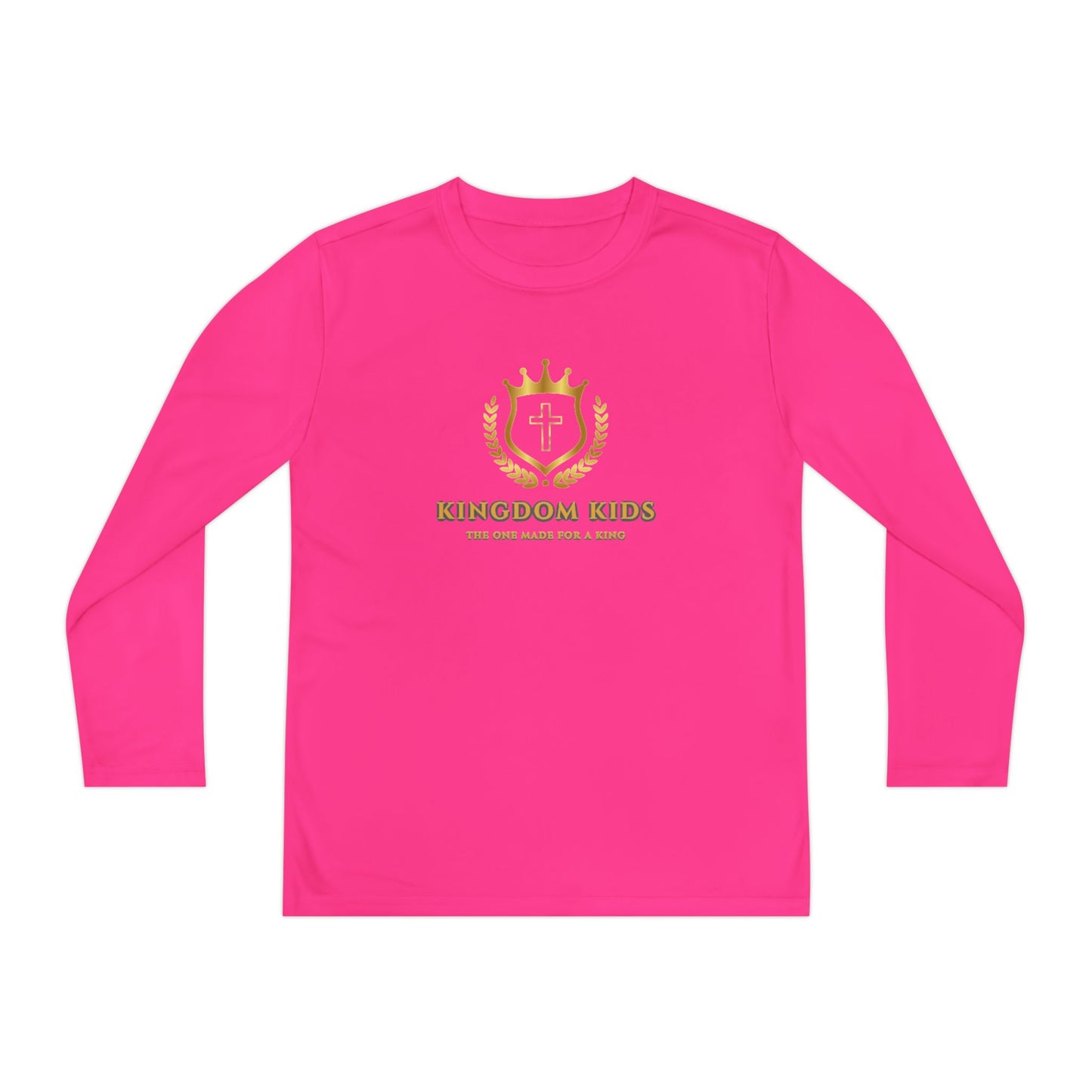 Kingdom Kids Youth Long Sleeve Tee - Crown Design