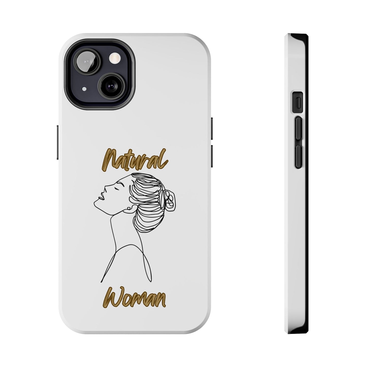 Natural Woman Wet Bun (BL) Tough Phone Cases WHITE