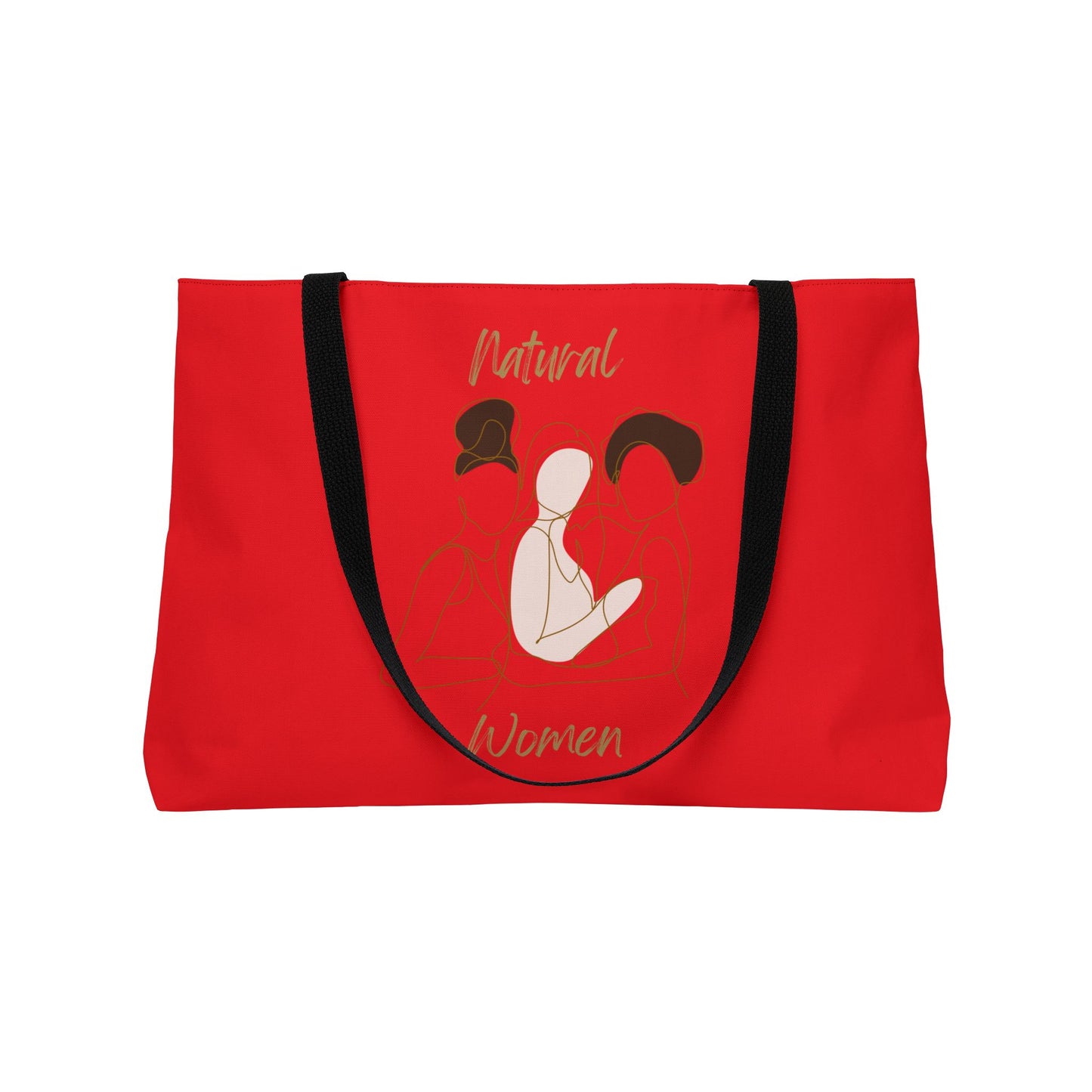 Natural Women Friends (BL) Weekender Tote Bag RED