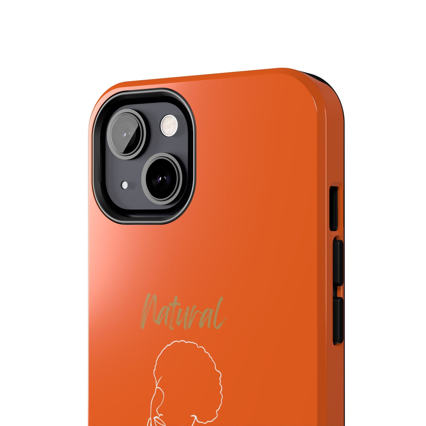 Natural Woman Cute Afro(WL)Tough Phone Cases ORANGE