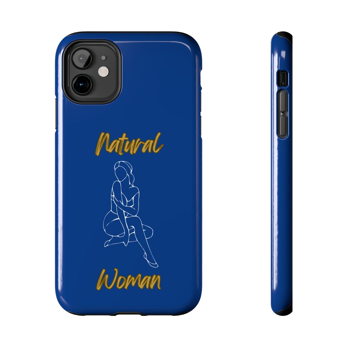 Natural Woman Shoulder Action (WL)Tough Phone Cases DARK BLUE