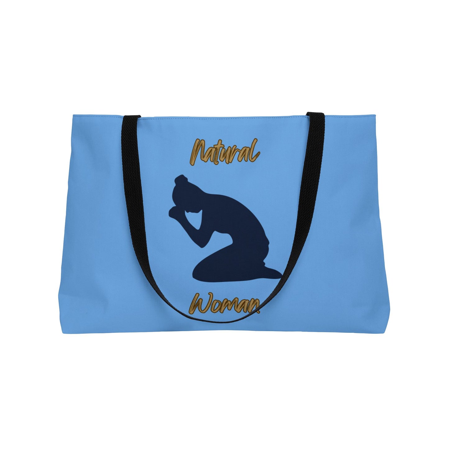 Natural Woman Pray (BL) Weekender Tote Bag LIGHT BLUE