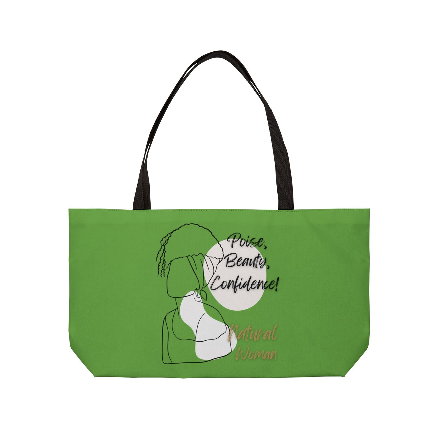 Natural Woman Puff (BL) Weekender Tote Bag GREEN