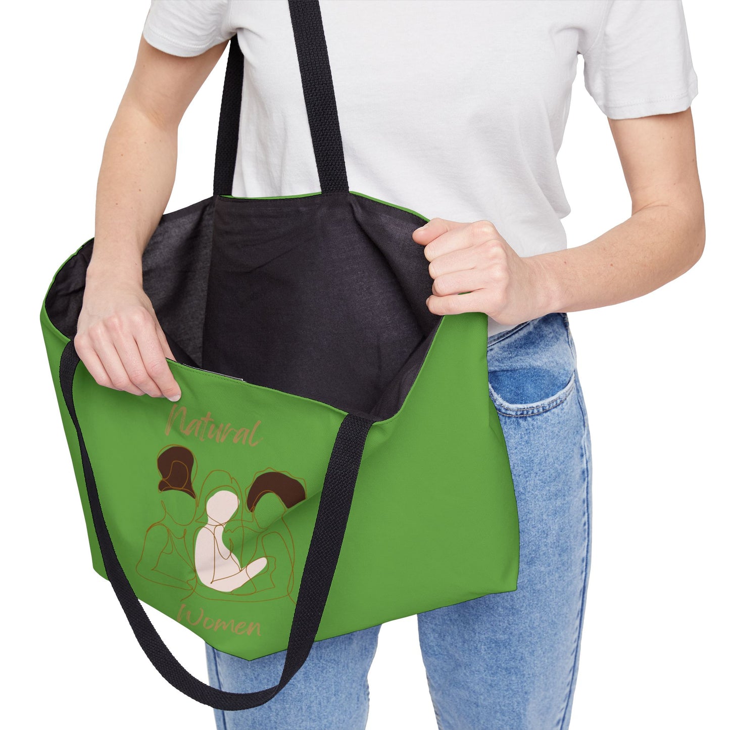 Natural Women Friends (BL) Weekender Tote Bag GREEN