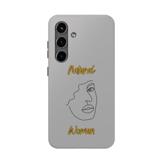 Natural Woman Peekaboo (BL)Tough Phone Cases LIGHT GREY
