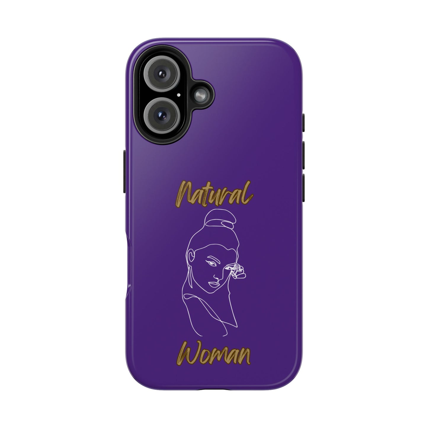 Natural Woman Sassy Bun (WL) Tough Phone Cases PURPLE