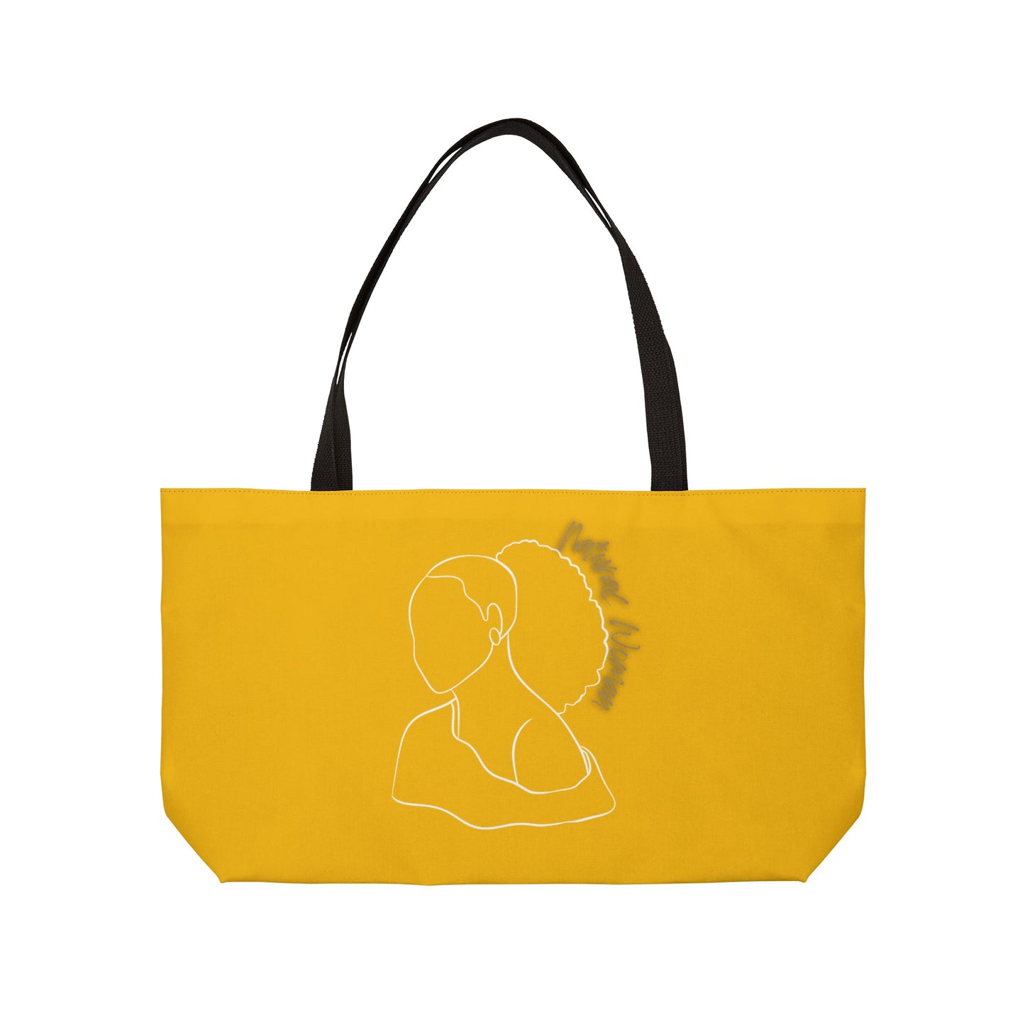 Natural Woman Behind Head (WL) Weekender Tote Bag YELLOW
