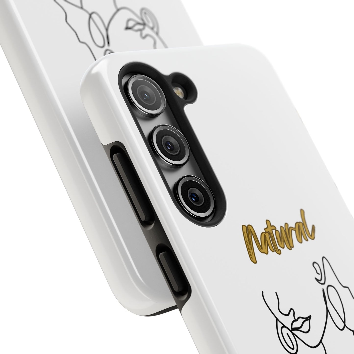 Natural Woman Lips (BL)Tough Phone Cases WHITE