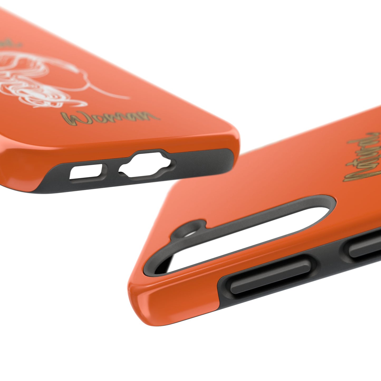 Natural Woman Long Curl (WL)Tough Phone Cases ORANGE