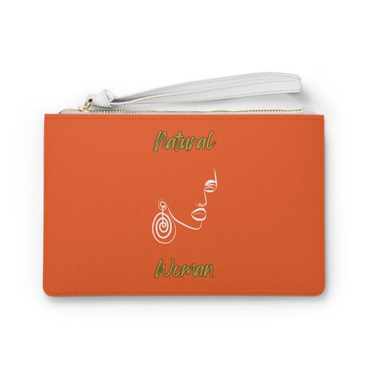 Natural Woman Music In My Soul (WL) Clutch Bag ORANGE
