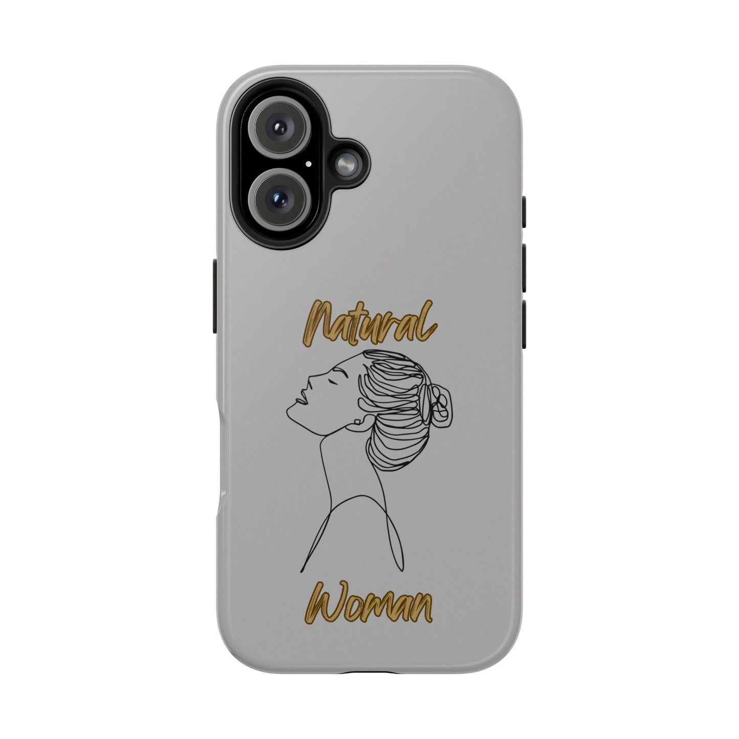 Natural Woman Wet Bun (BL) Tough Phone Cases LIGHT GREY