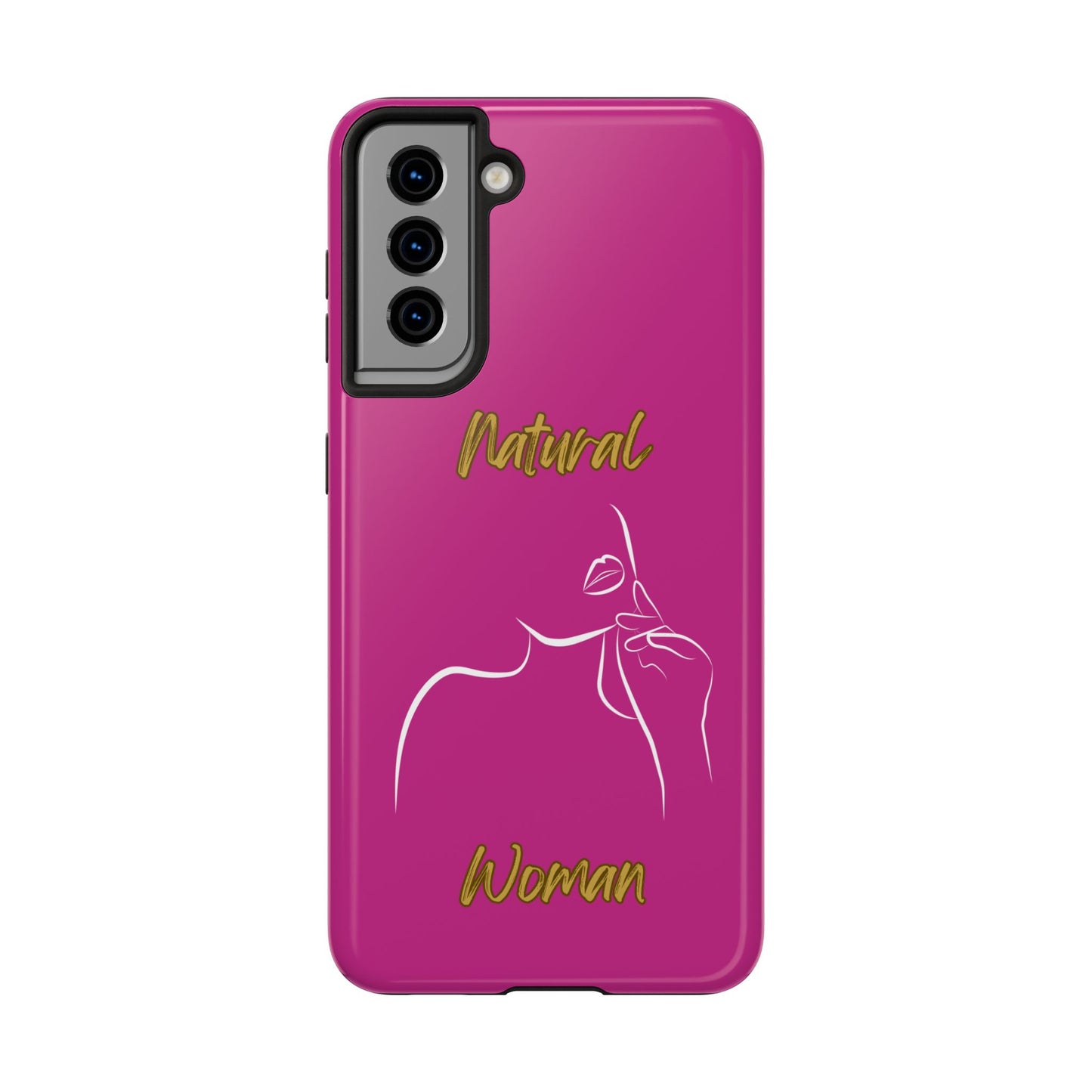 Natural Woman Chin Up (WL)Tough Phone Cases PINK