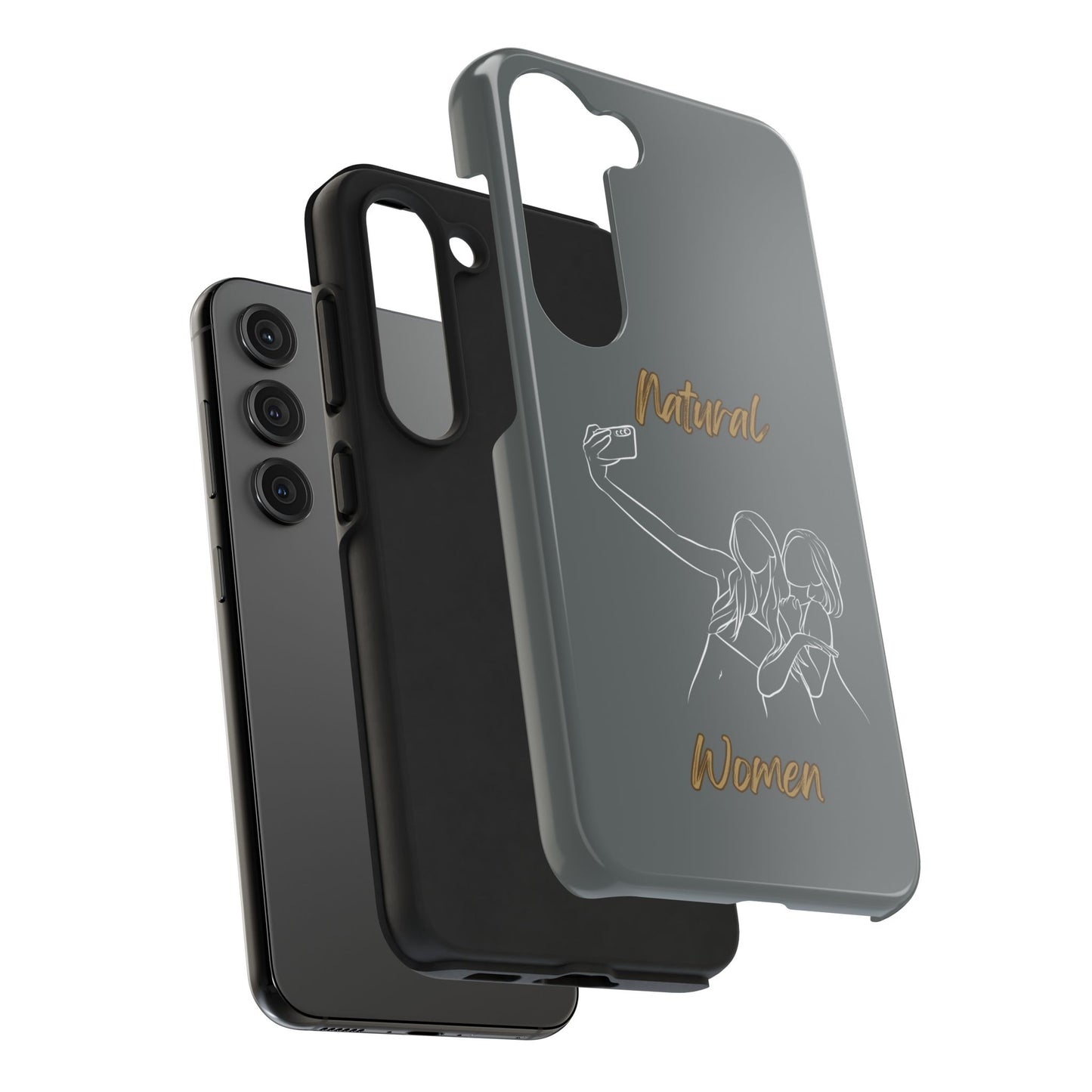 Natural Woman Friends Selfie (WL)Tough Phone Cases DARK GREY