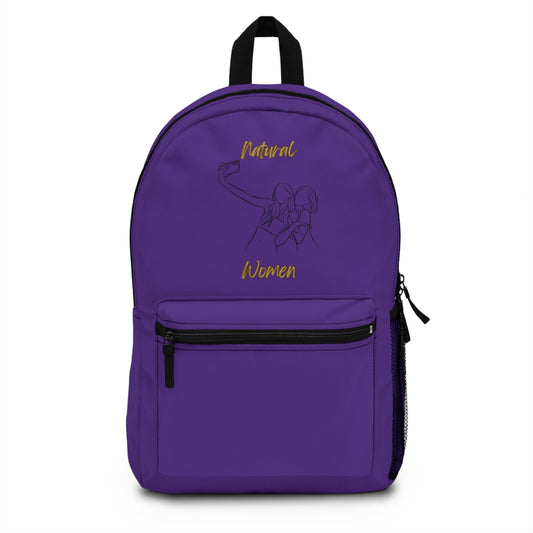 Natural Women Friends Selfie (BL) Backpack PURPLE