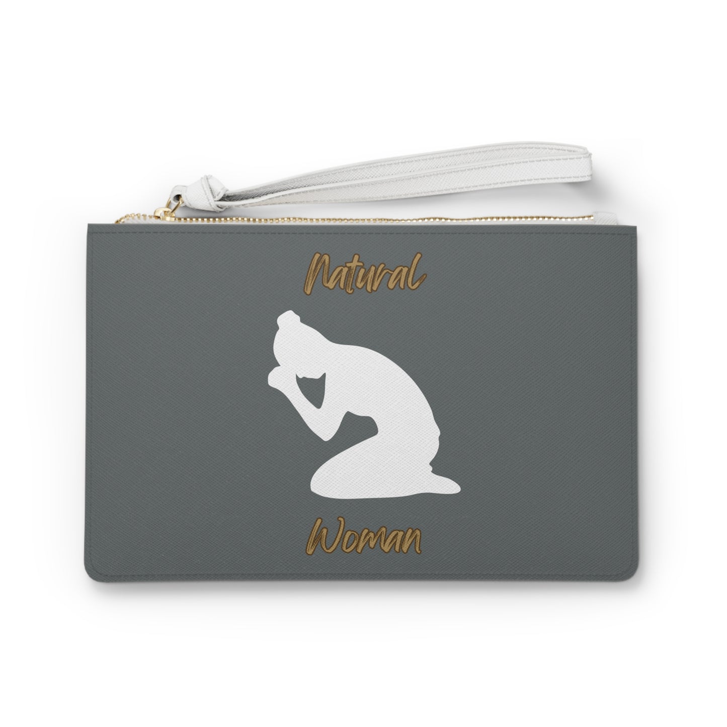 Natural Woman Pray (WL) Clutch Bag DARK GREY
