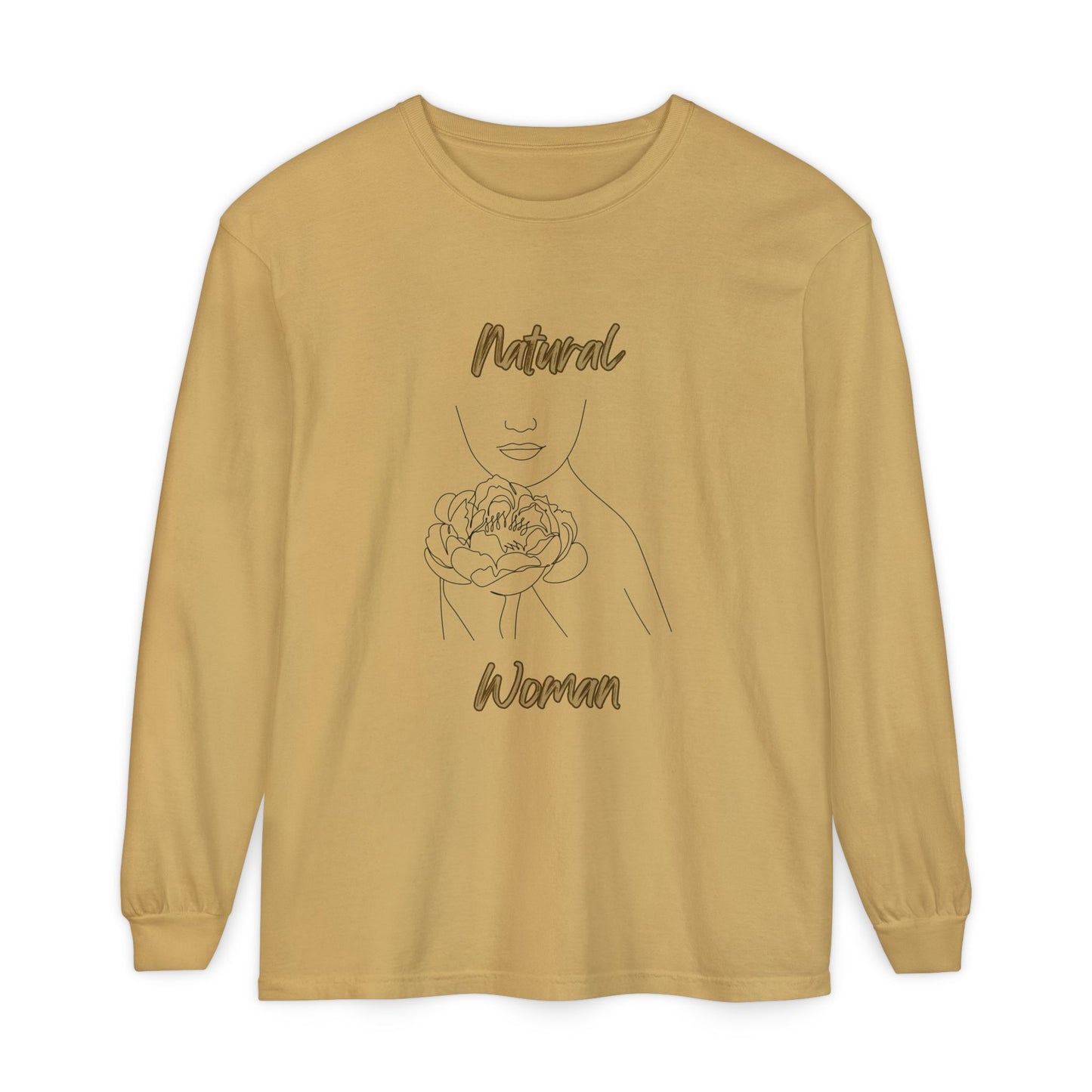 Natural Woman Kissed Flower (BL) Long Sleeve T-Shirt