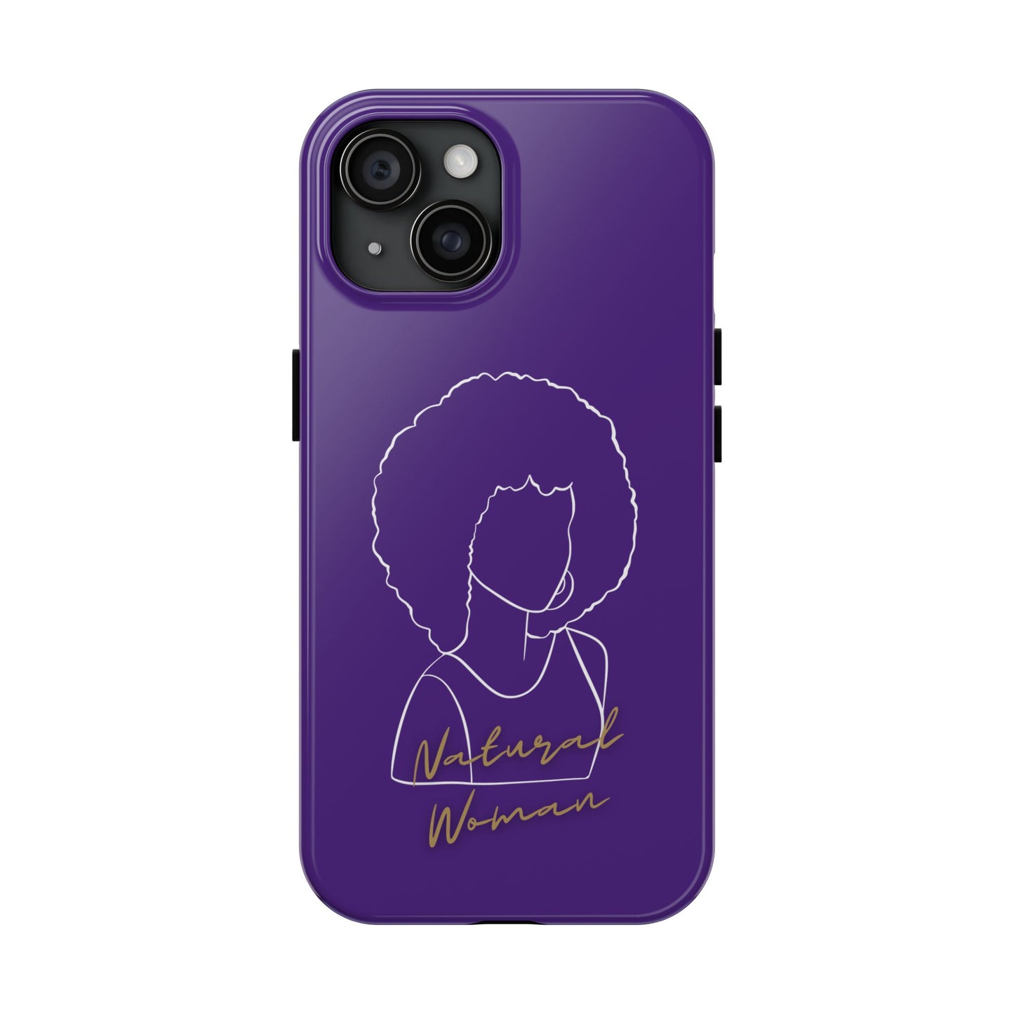 Natural Woman Afro (WL)Tough Phone Cases PURPLE