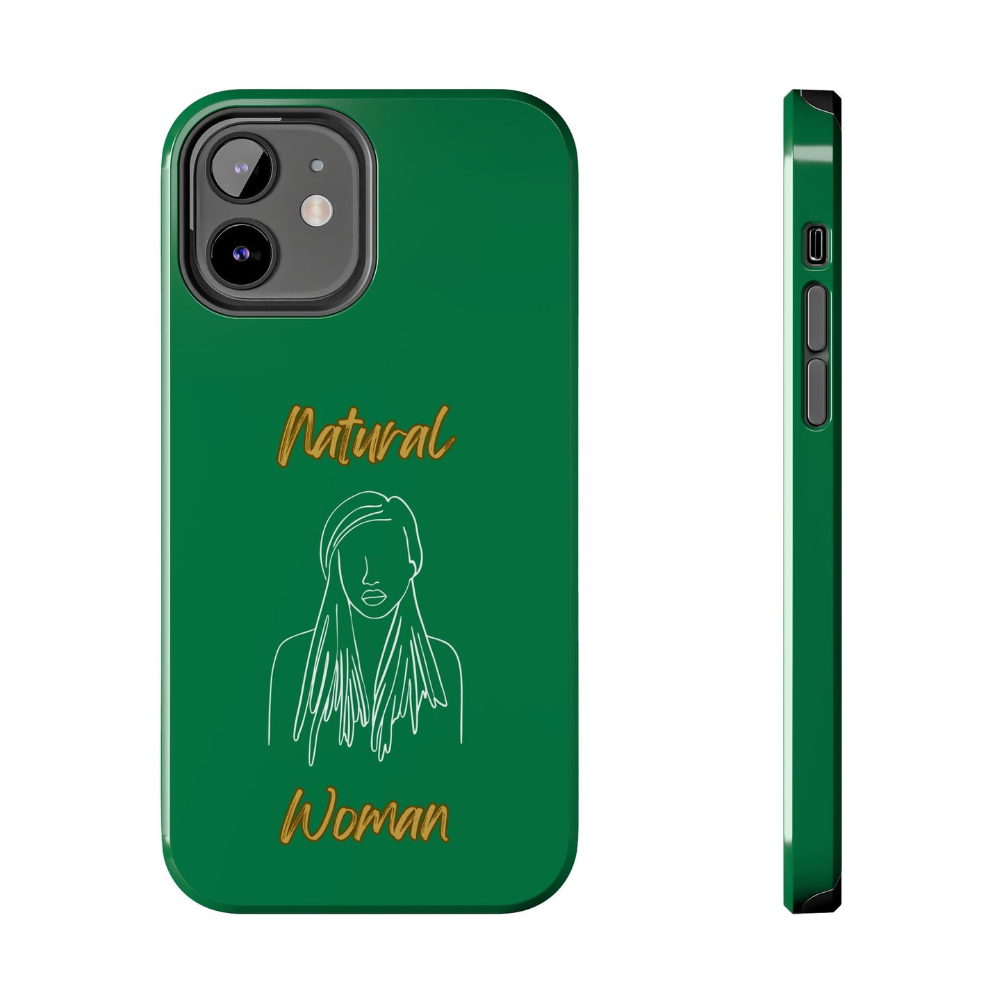 Natural Woman Content (WL)Tough Phone Cases DARK GREEN