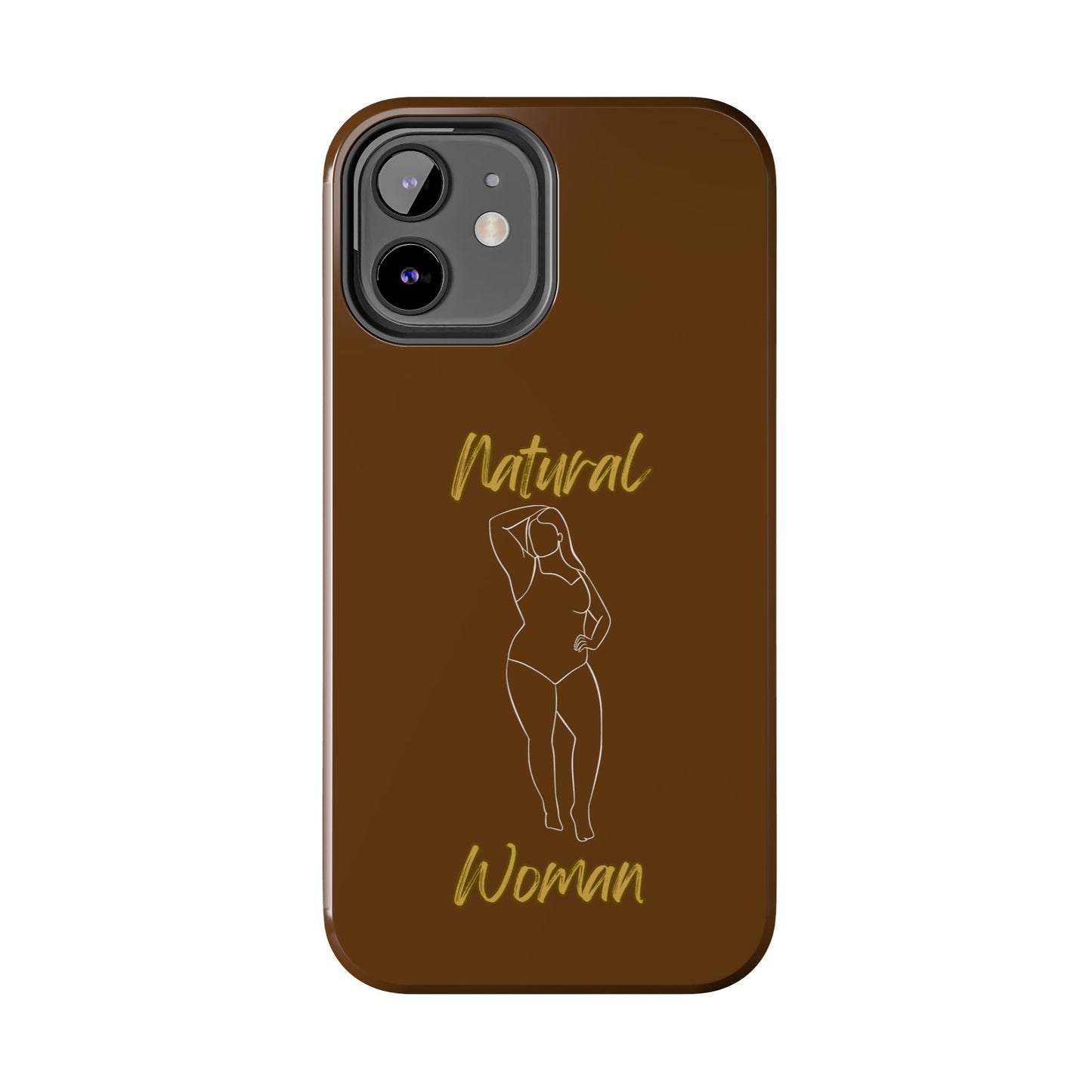 Natural Woman Looking Good (WL)Tough Phone Cases BROWN