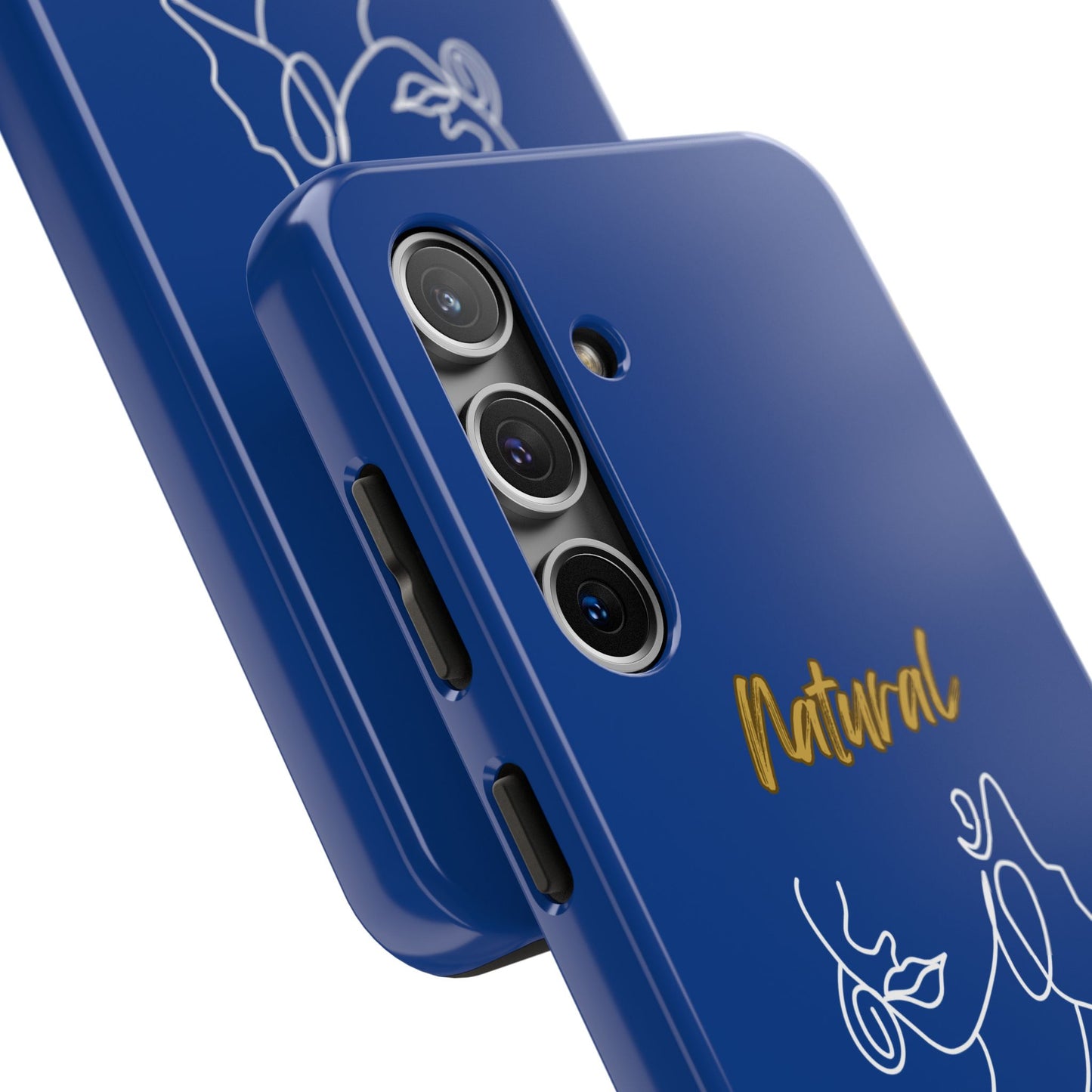 Natural Woman Lips (WL)Tough Phone Cases DARK BLUE