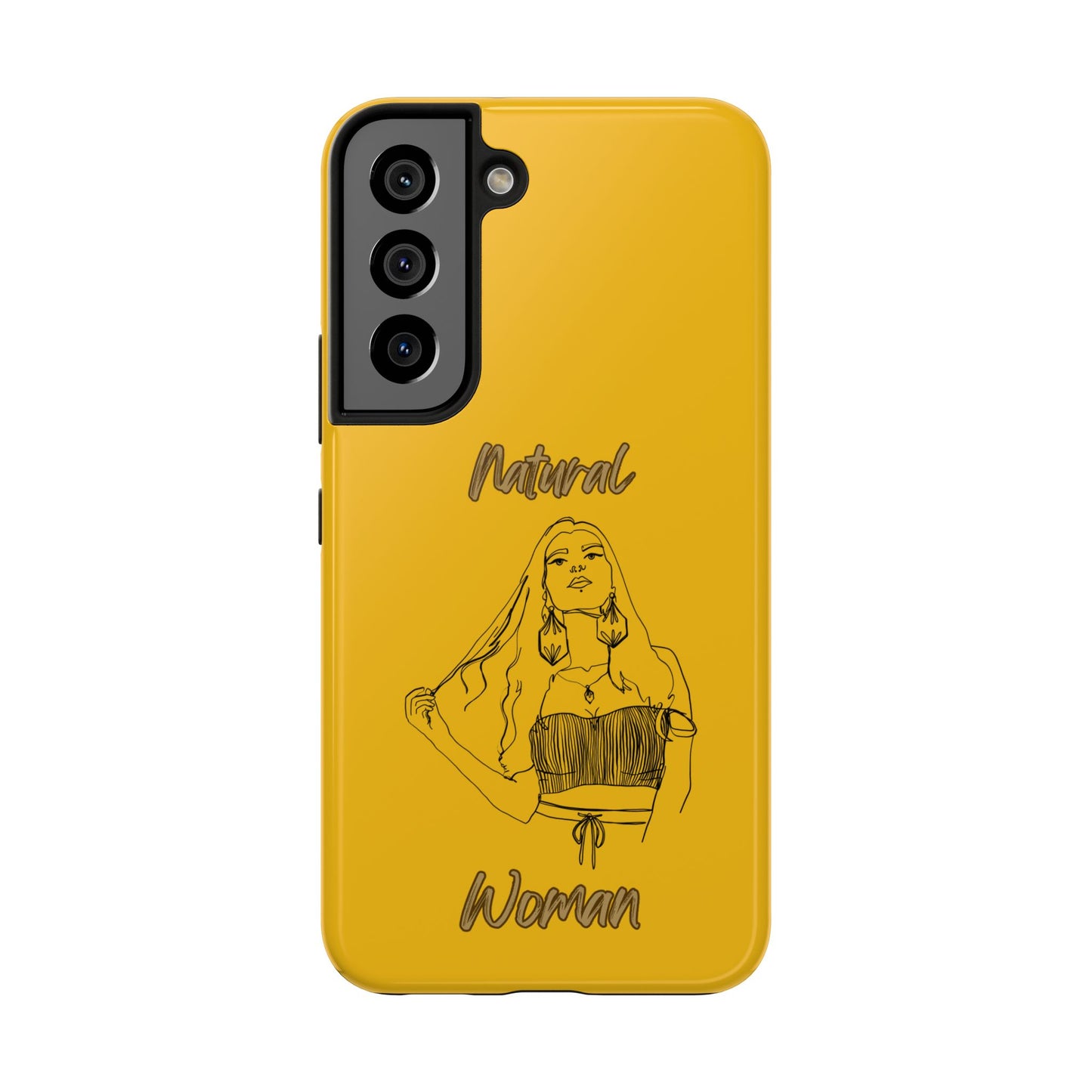 Natural Woman Thinking (BL)Tough Phone Cases YELLOW