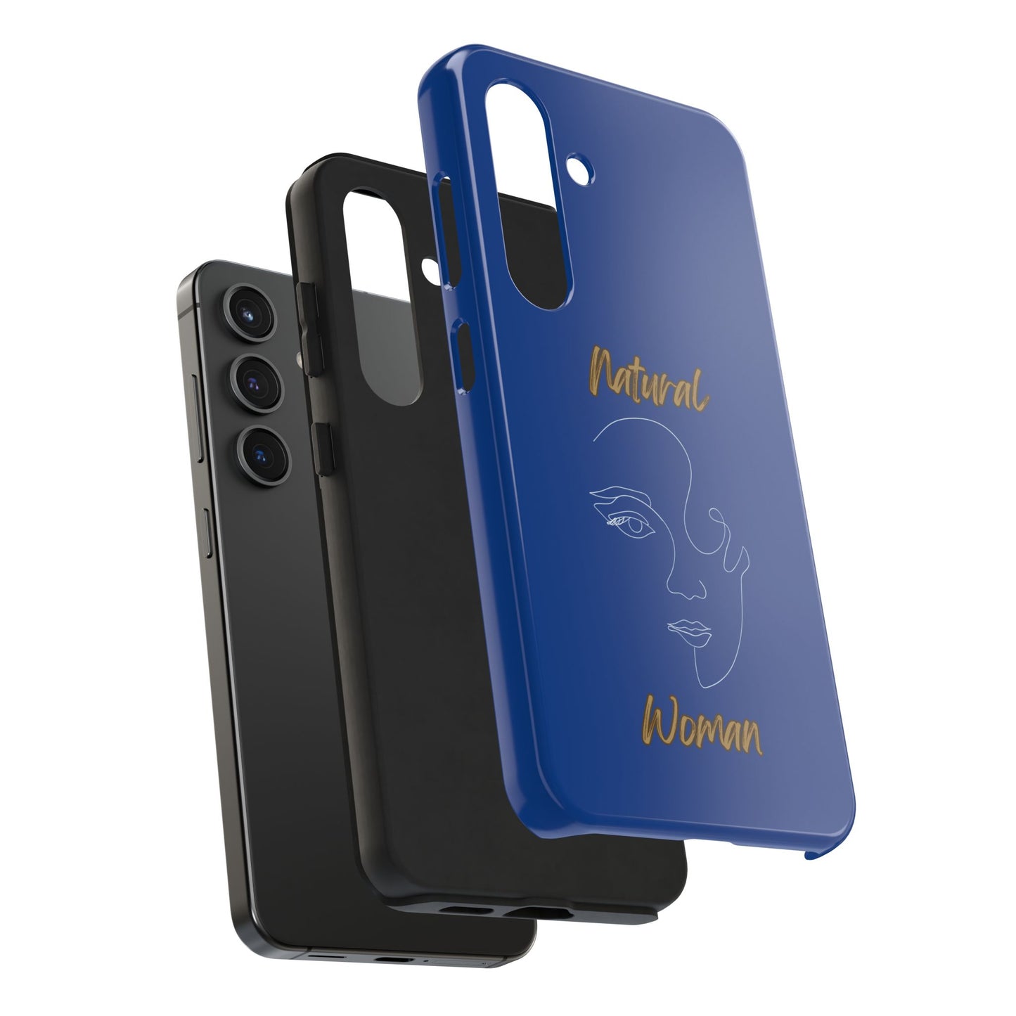 Natural Woman Looking (WL)Tough Phone Cases DARK BLUE