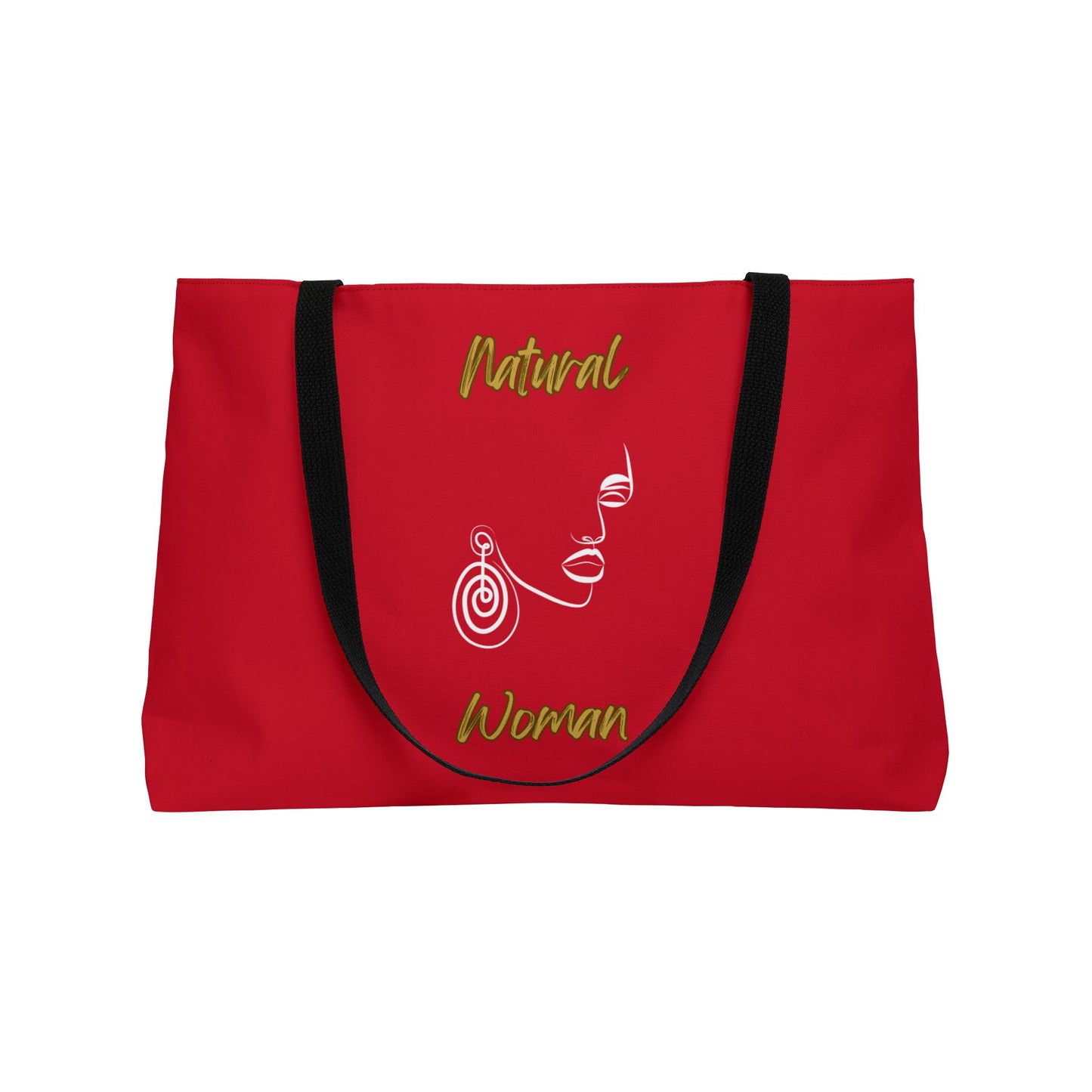 Natural Woman Music In My Soul (WL) Weekender Tote Bag DARK RED