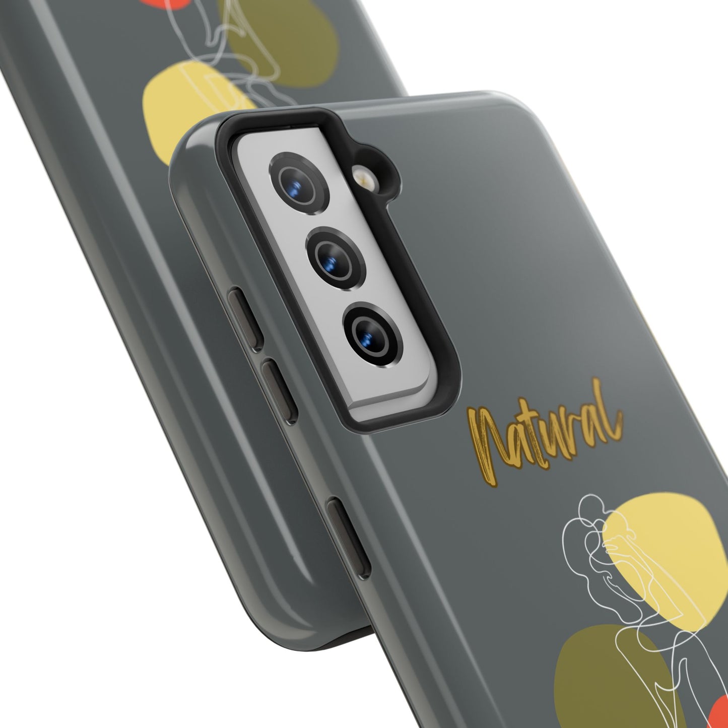 Natural Woman Colorful Pose (WL)Tough Phone Cases DARK GREY