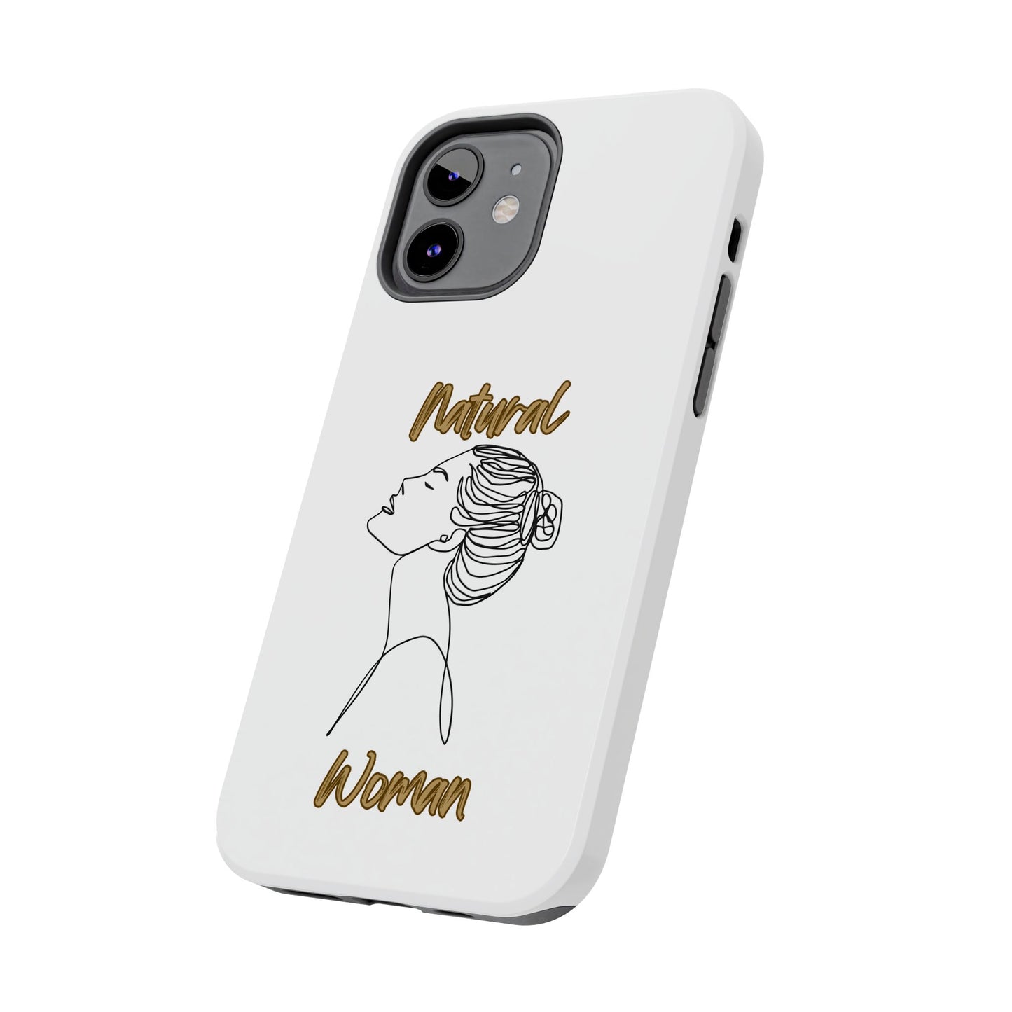 Natural Woman Wet Bun (BL) Tough Phone Cases WHITE