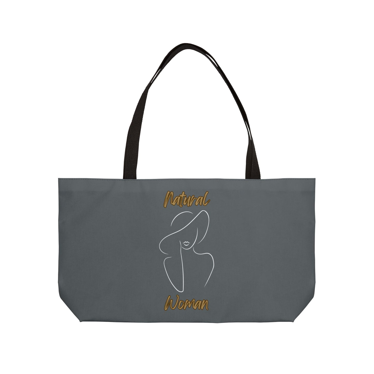 Natural Woman Sun Hat (WL) Weekender Tote Bag DARK GREY