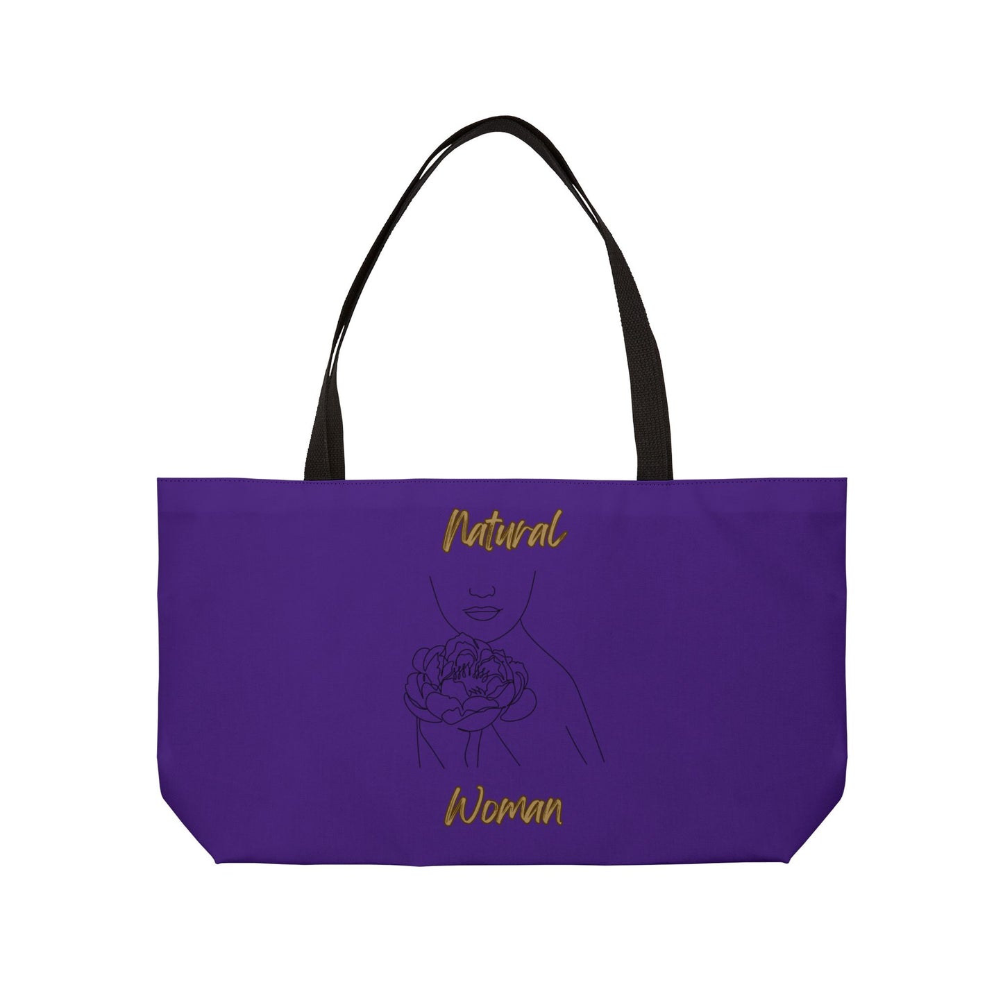 Natural Woman Kissed Flower (BL) Weekender Tote Bag PURPLE