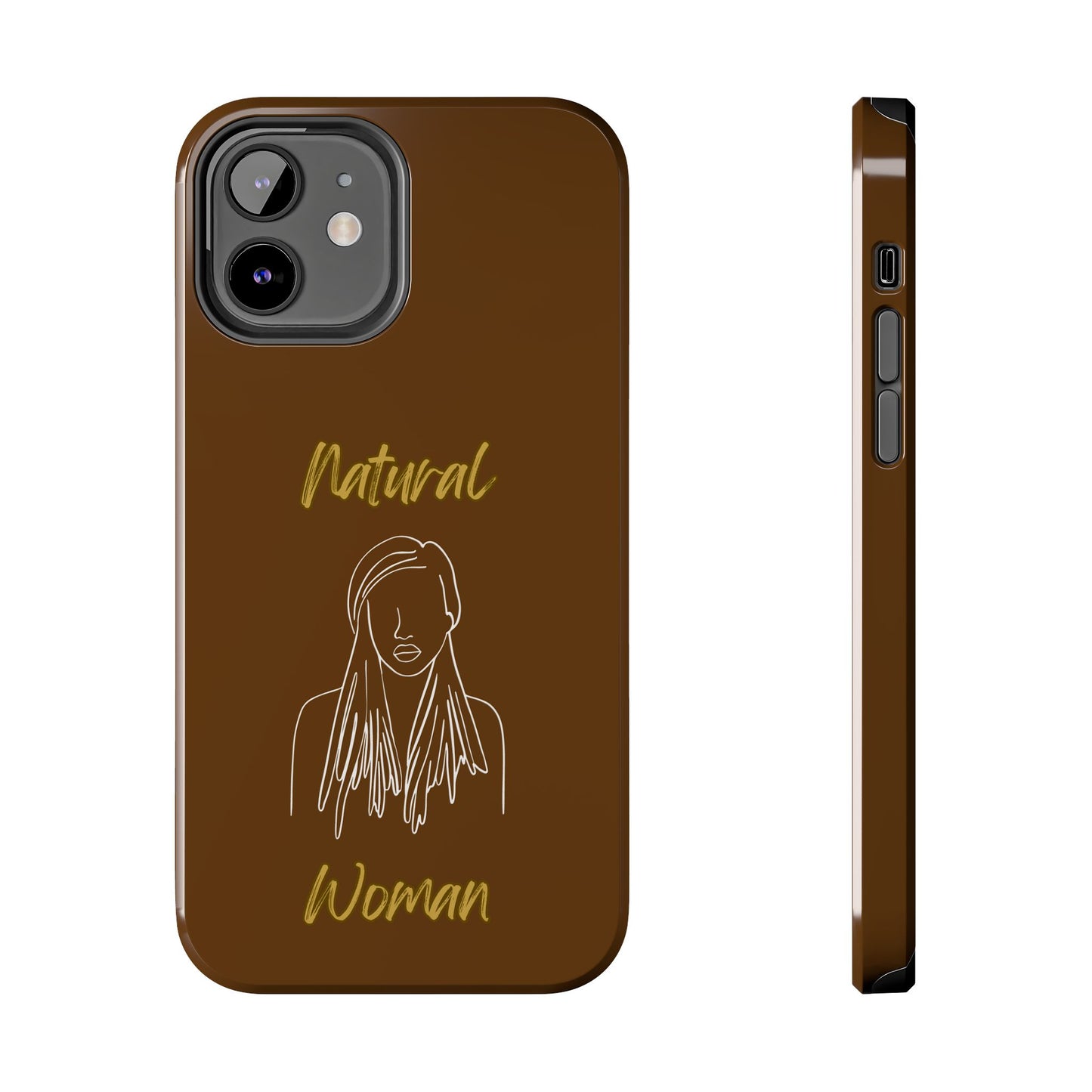 Natural Woman Content (WL)Tough Phone Cases BROWN