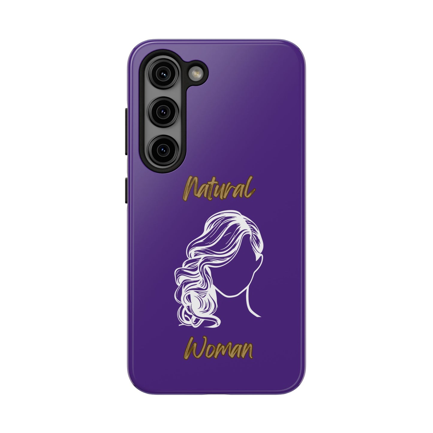 Natural Woman Long Curl (WL)Tough Phone Cases PURPLE