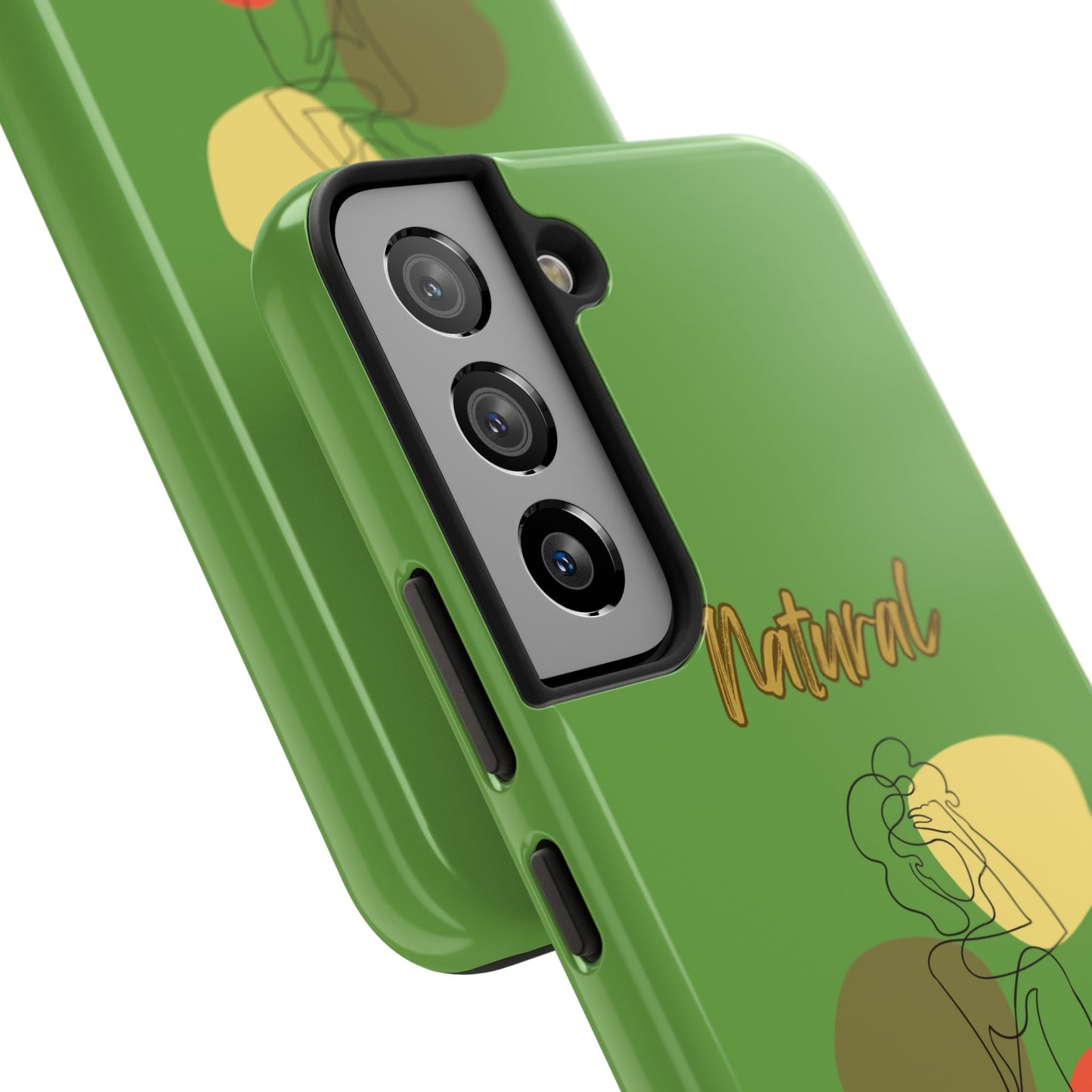 Natural Woman Colorful Pose (BL)Tough Phone Cases GREEN