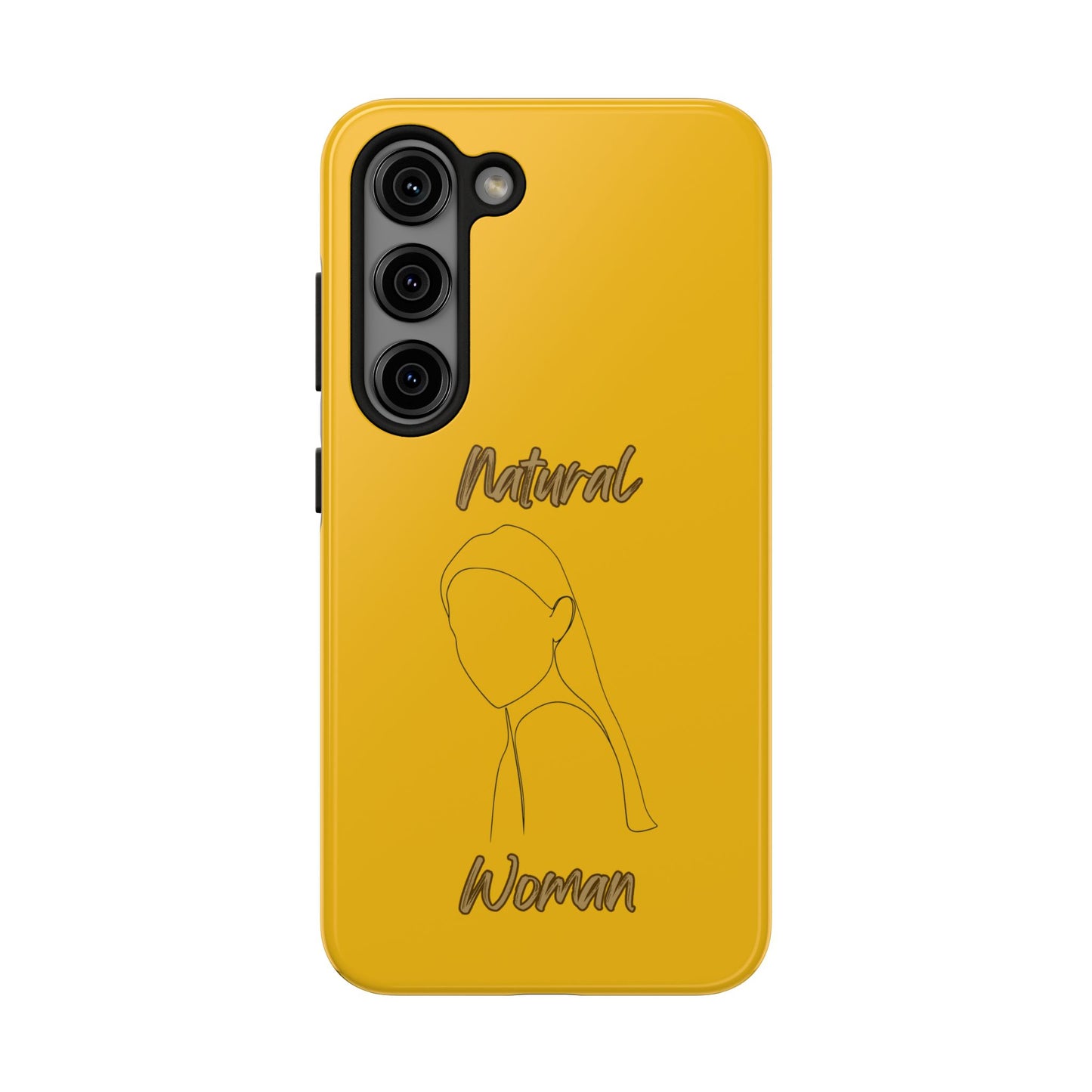 Natural Woman Tilted Look (BL) Tough Phone Cases YELLOW