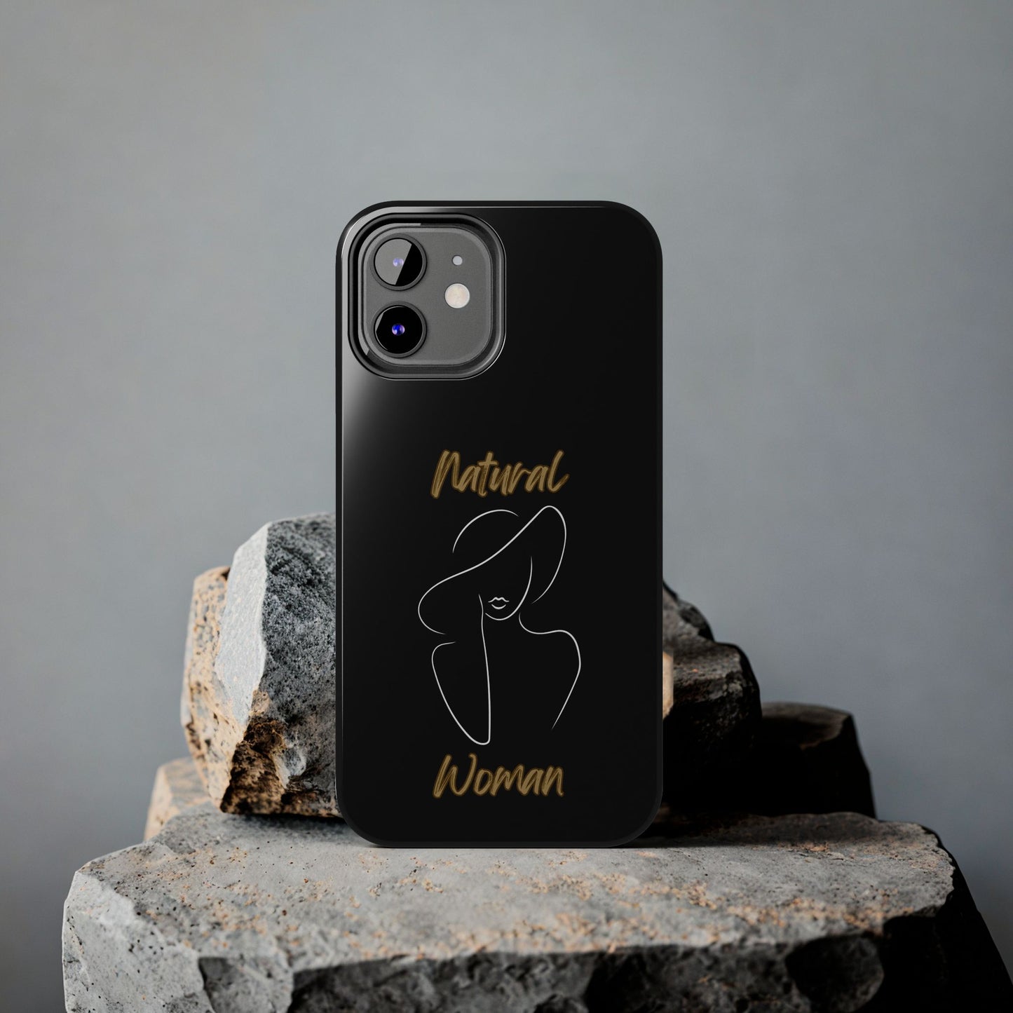 Natural  Woman Sun Hat (WL) Tough Phone Cases BLACK