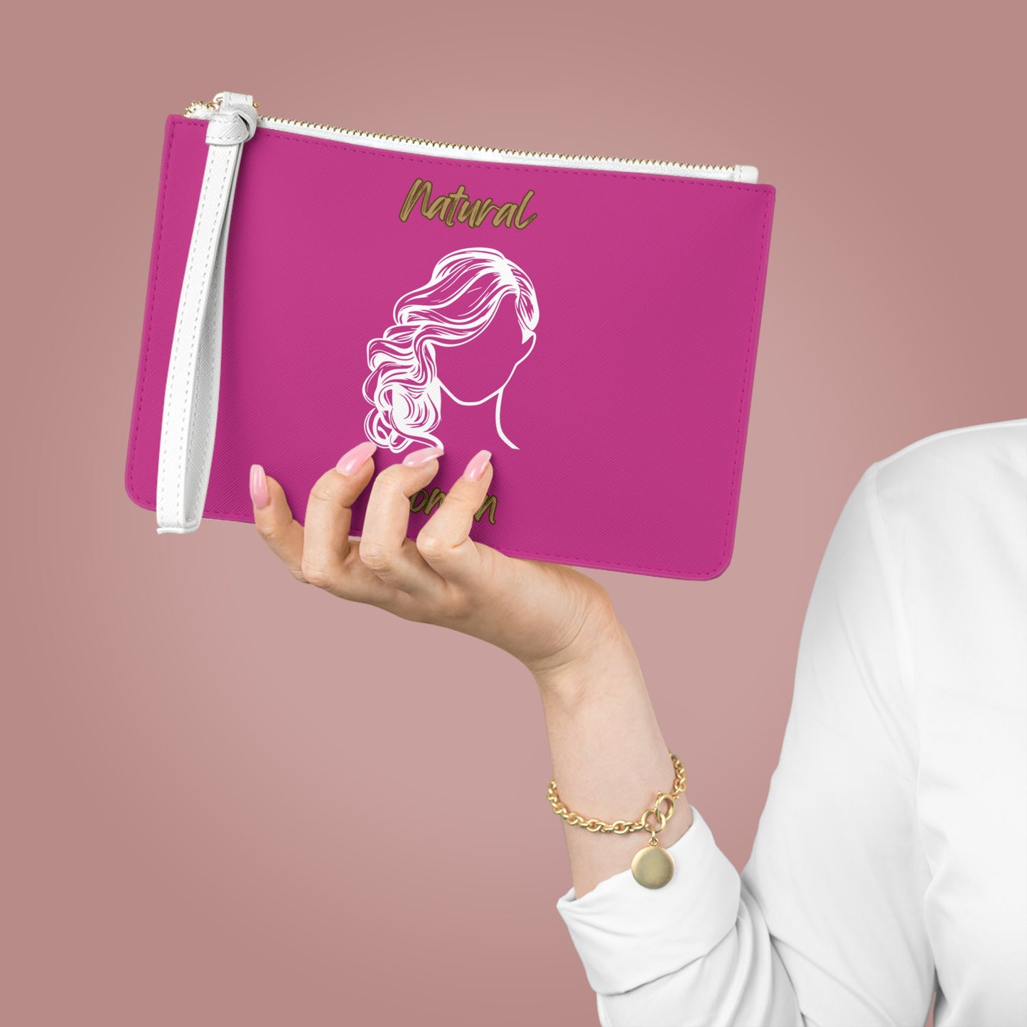 Natural Woman Long Curl (WL) Clutch Bag PINK