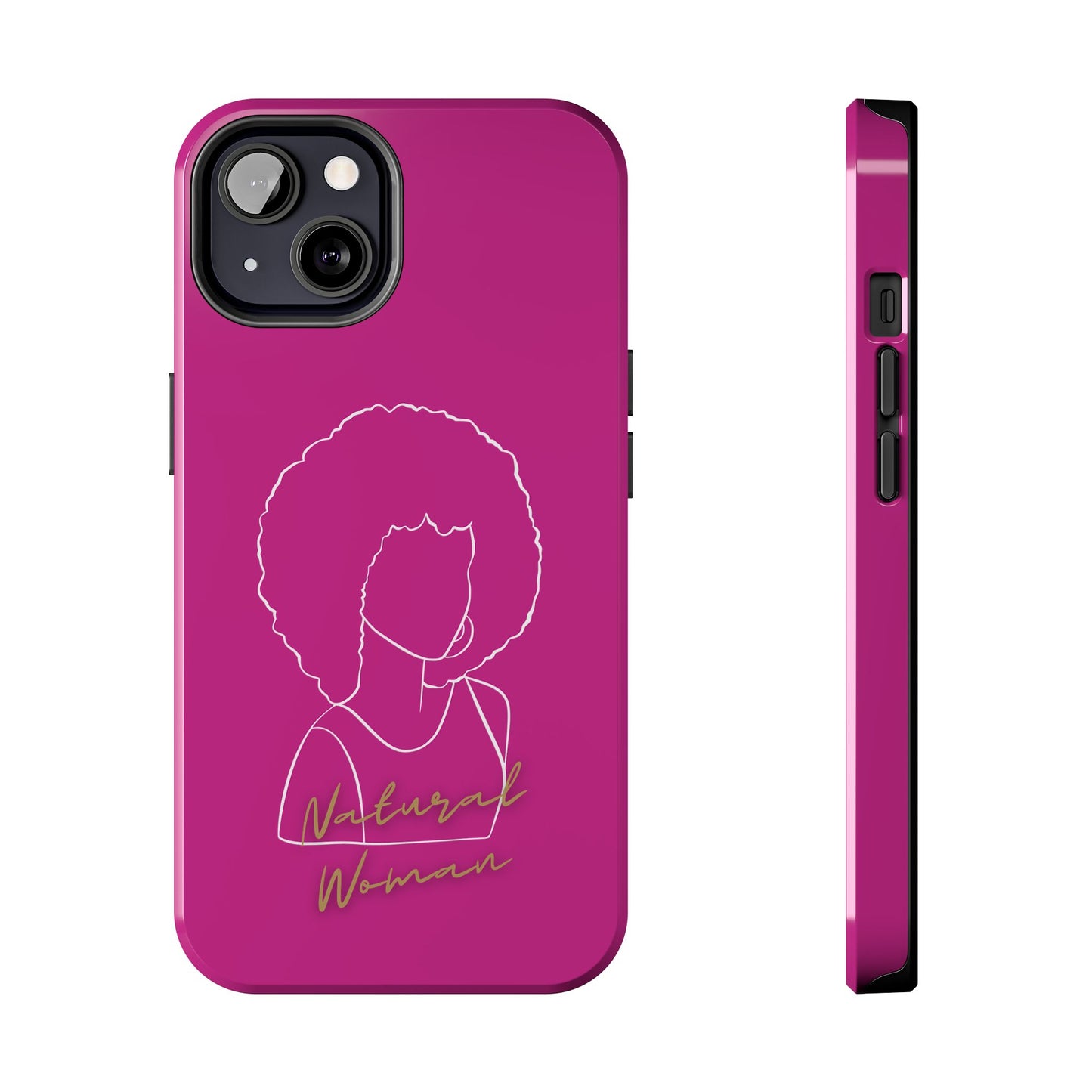 Natural Woman Afro (WL)Tough Phone Cases PINK