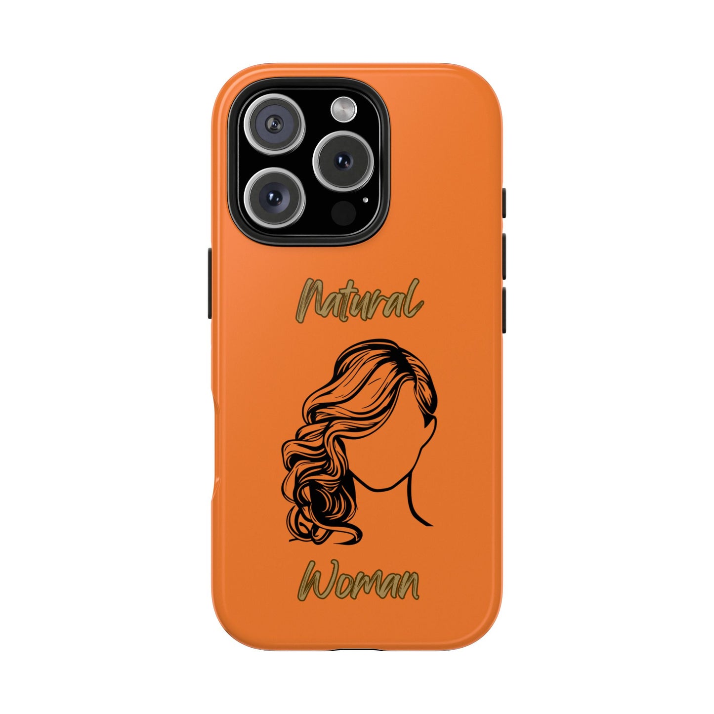 Natural Woman Long Curl (BL)Tough Phone Cases CRUSTA