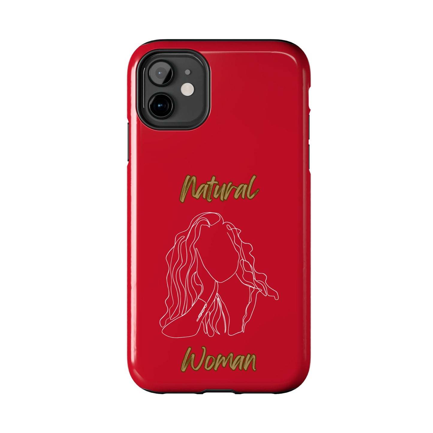 Natural Woman Relaxed (WL) Tough Phone Cases DARK RED