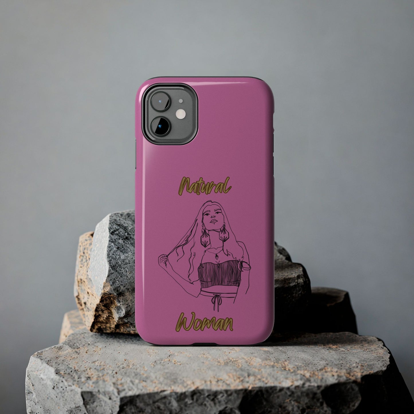 Natural Woman Thinking (BL)Tough Phone Cases LIGHT PINK