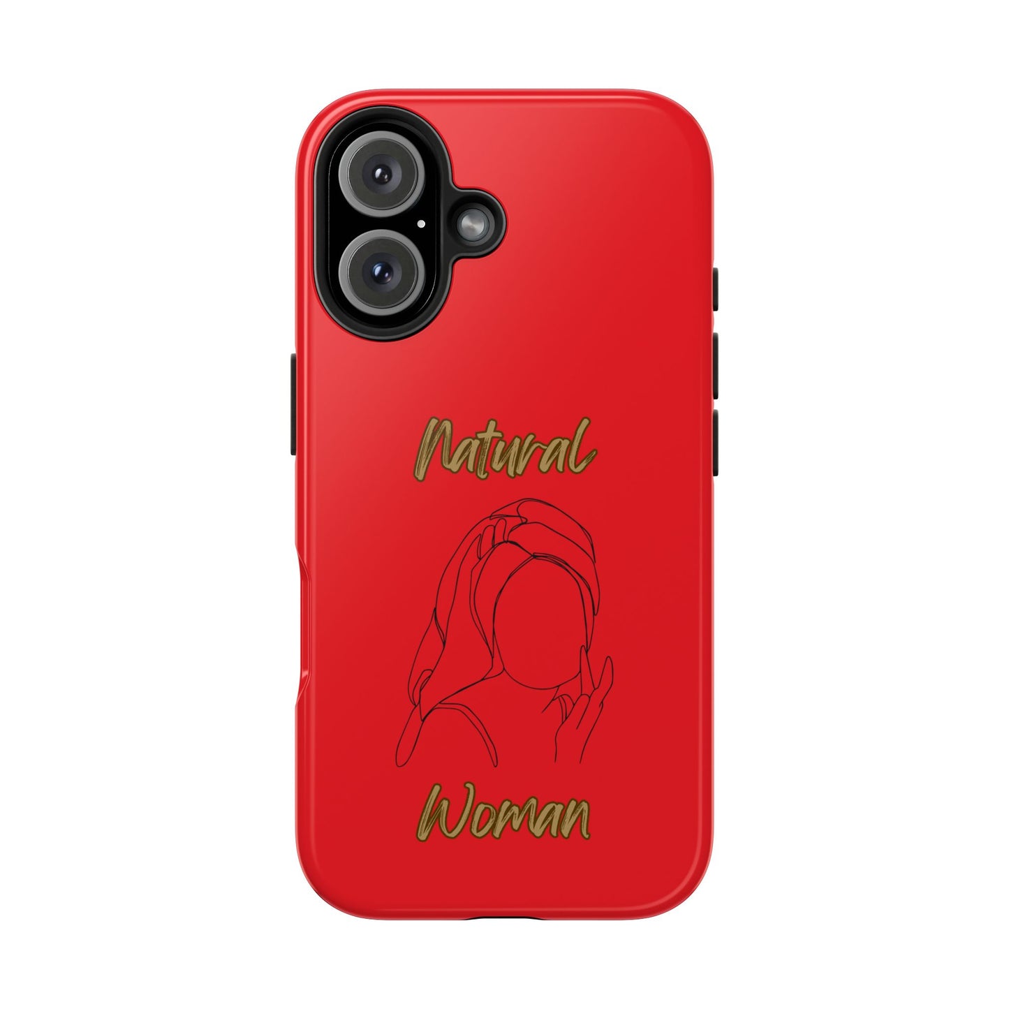Natural Woman Towel Wrapped (BL)Tough Phone Cases RED