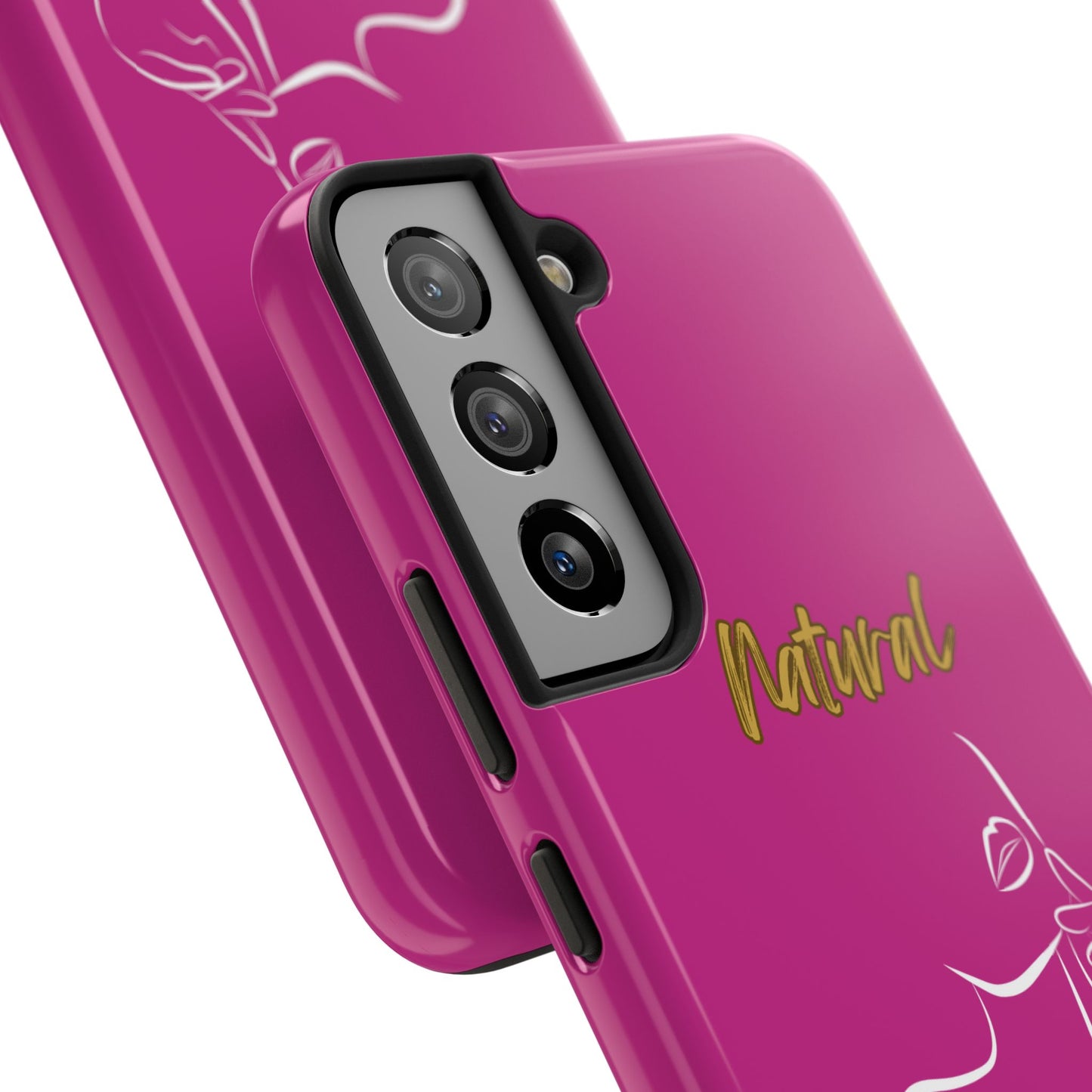 Natural Woman Chin Up (WL)Tough Phone Cases PINK