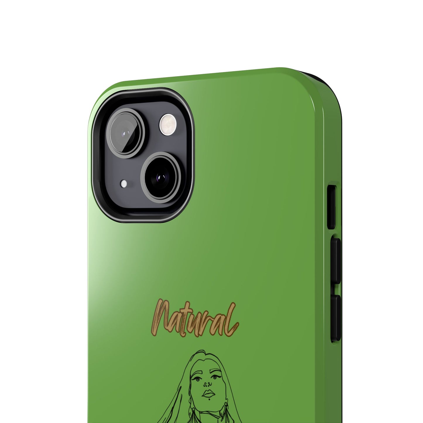Natural Woman Thinking (BL)Tough Phone Cases GREEN