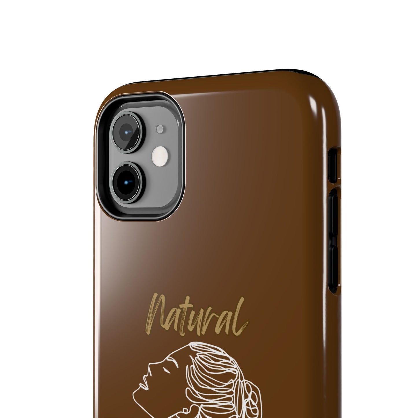 Natural Woman Wet Bun (WL) Tough Phone Cases BROWN