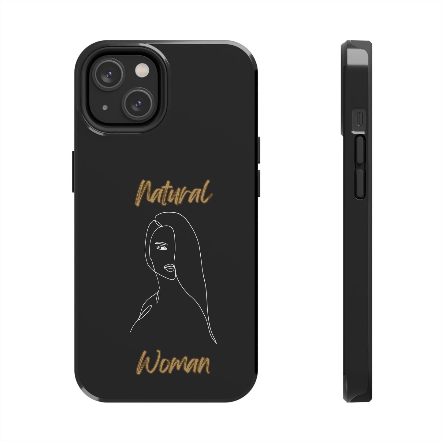 Natural Woman Covered Eye (WL)Tough Phone Cases BLACK