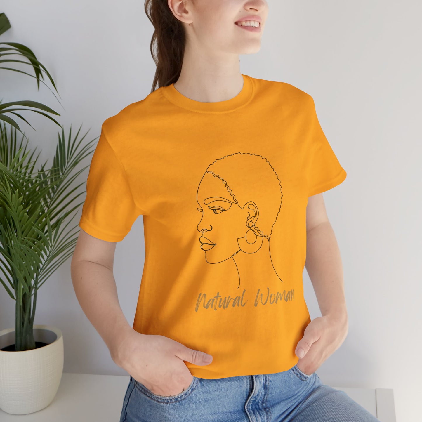 NATURAL WOMAN Finger Waves (BL) Short Sleeve T-Shirt