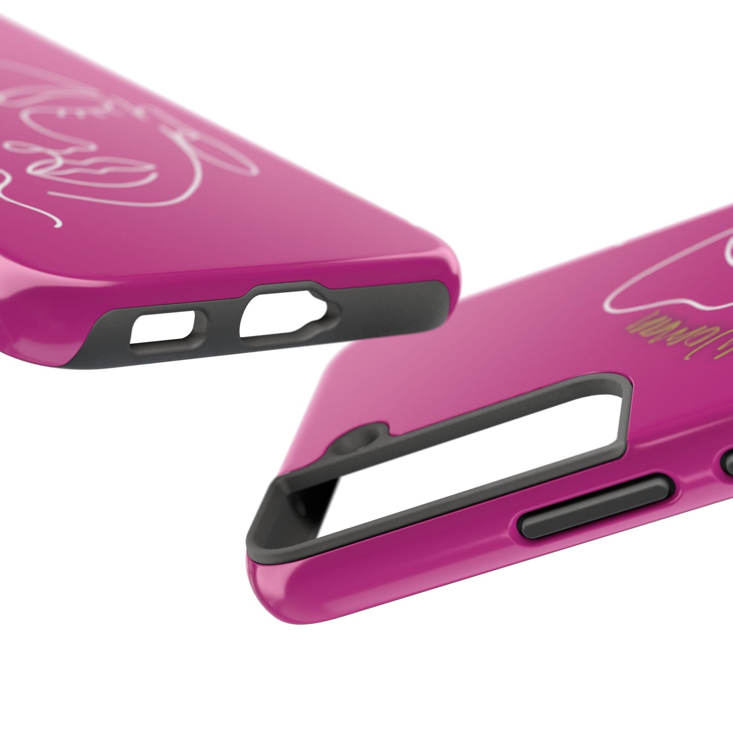 Natural Woman Half Face (WL)Tough Phone Case PINK